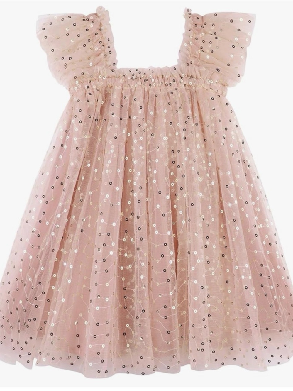 AGQT Toddler Girls Size 3-4 Tutu Tulle Tutu Layered Dress